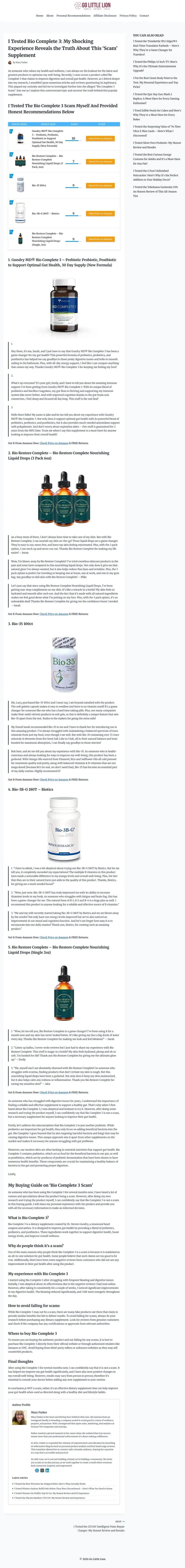 Top of Gundry MD's landing page